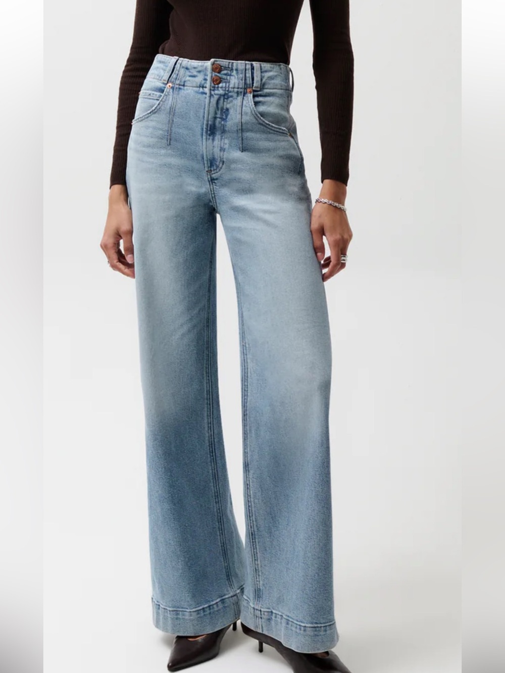 Pistola Lana Ultra High Rise Wide Leg Jean
